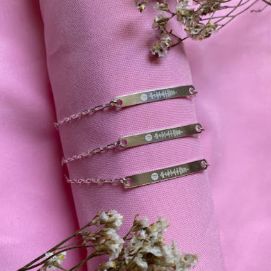 Pulsera Personalizada con QR Spotify de Plata 925